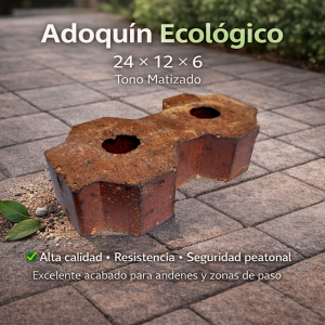 Adoquin Ecológico 24 x 12 x 6 (cms)